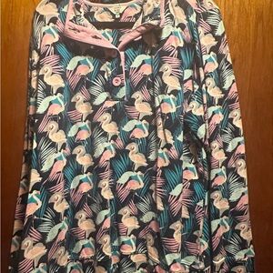 Crown and Ivy Flamingo Zip up